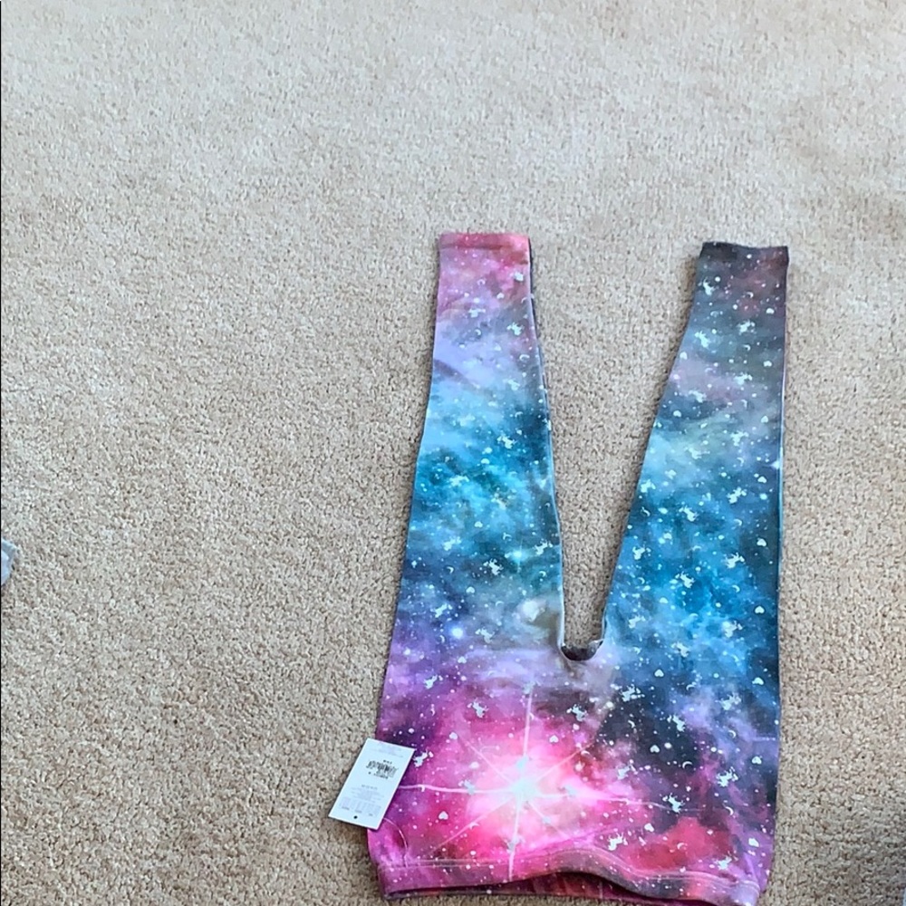 leggings galaxy little girls size a medium large